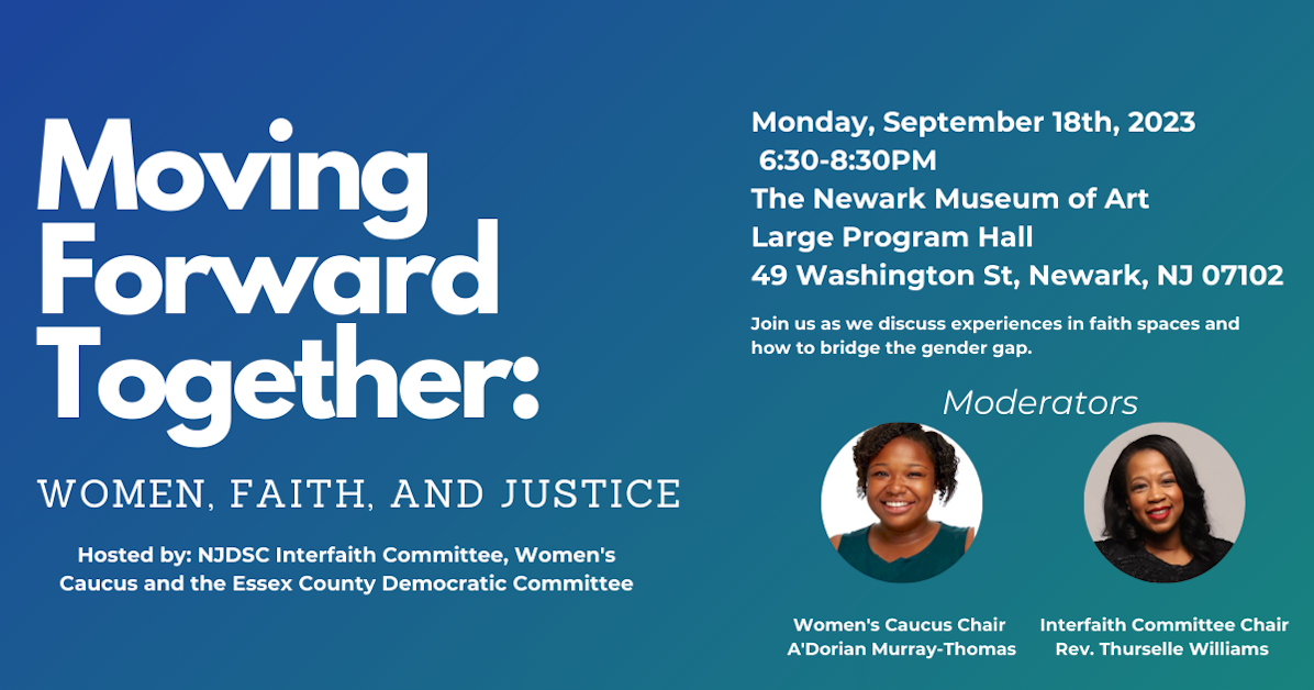 Moving Forward Together Women, Faith, and Justice · New Jersey